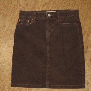 Brown Corduroy Skirt